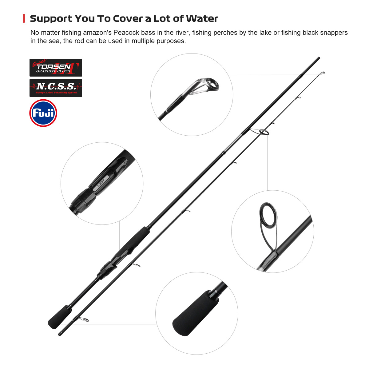 NOEBY 1.83m 1.98m 2.13m NONSUC - Fishing Rod Surf review and price