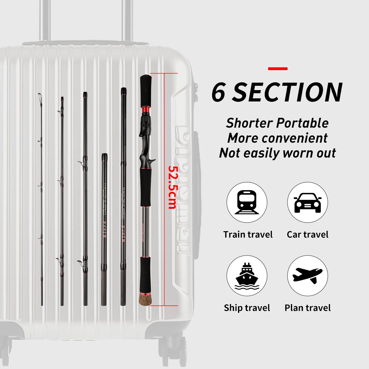 Fishing Rod 6 Section Casting  - Fishing Rod Surf review and price